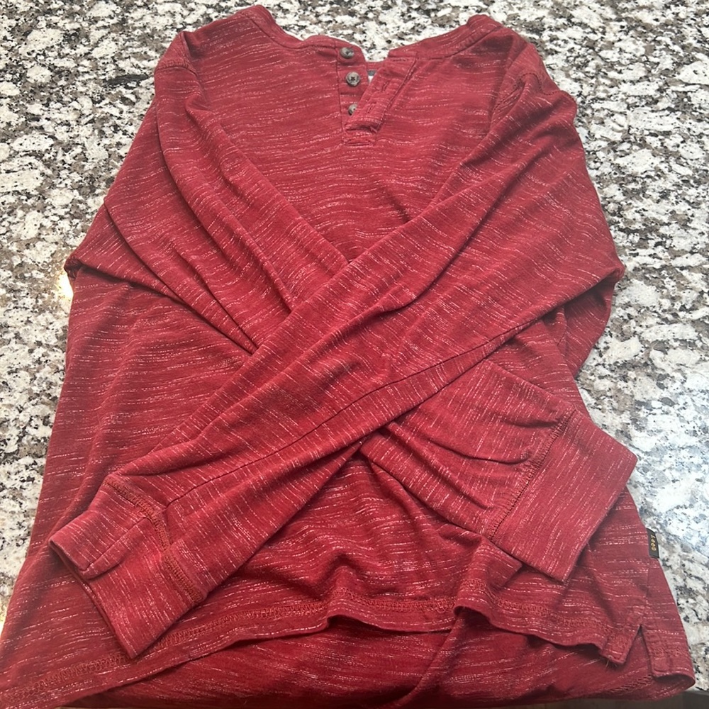 Long sleeve red shirt